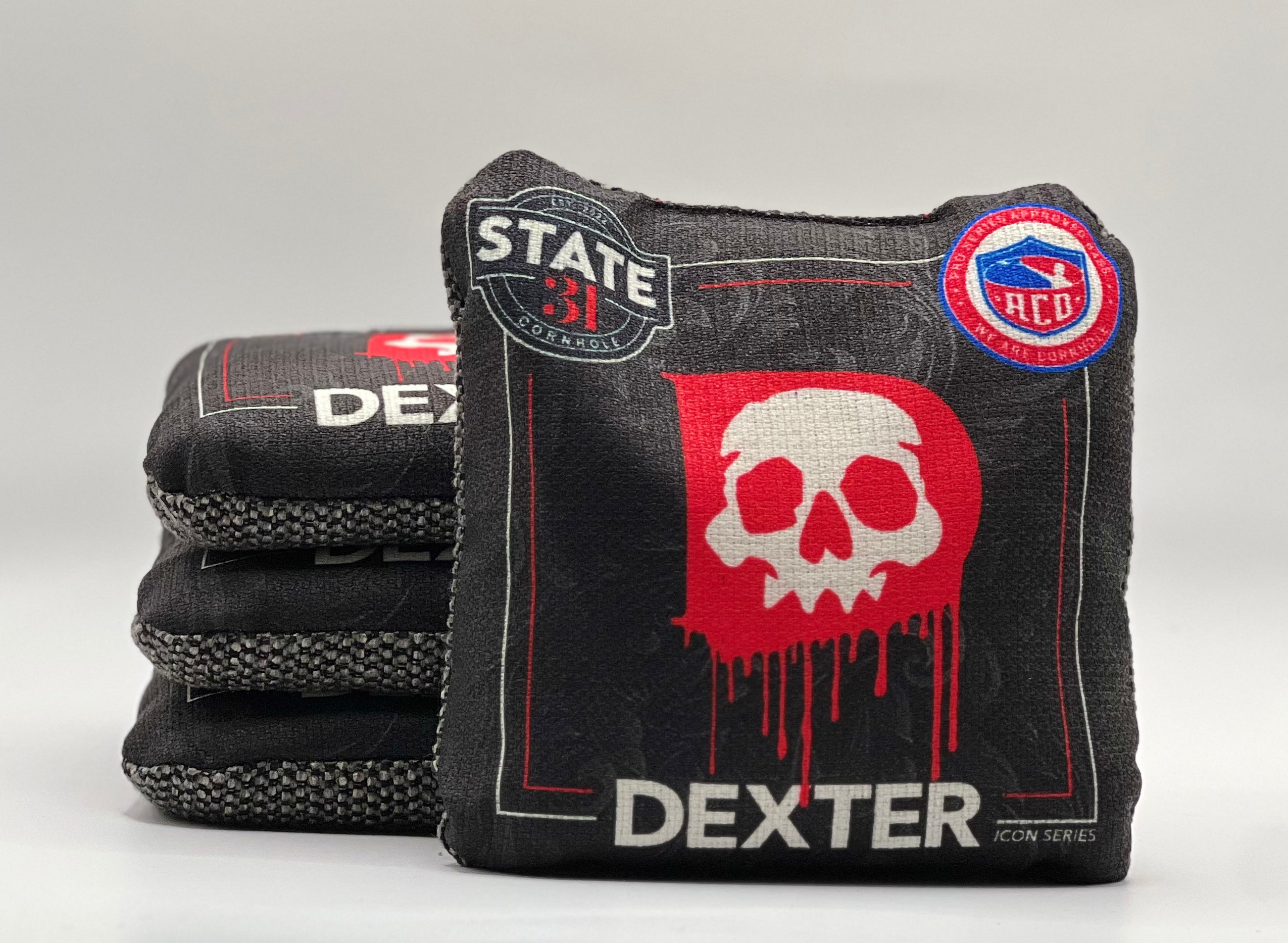 DEXTER - ACO Stamped - Icon Series Black – State 31 Cornhole Company DEXTER - ACO Stamped - Icon Series Black – State 31 Cornhole Company