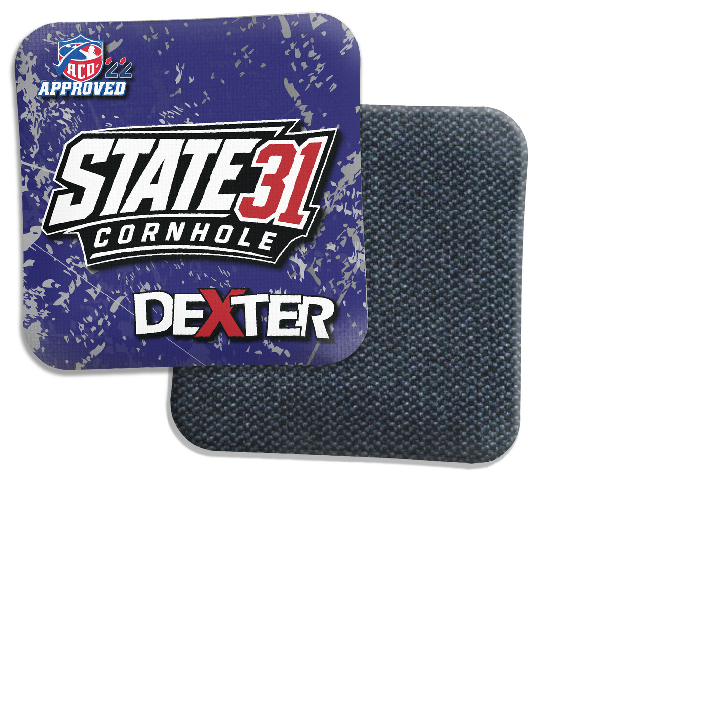 DEXTER - ACO Stamped - Blue Splatter2