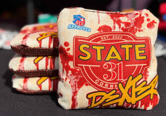 DEXTER - ACO Stamped - Drip Red