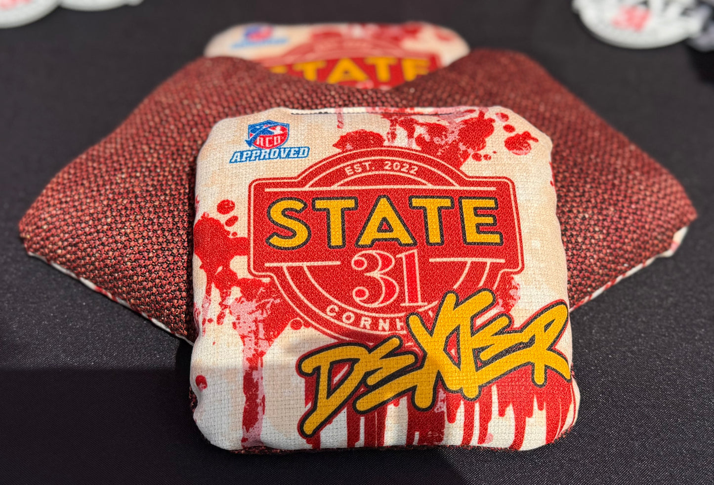 DEXTER - ACO Stamped - Drip Red