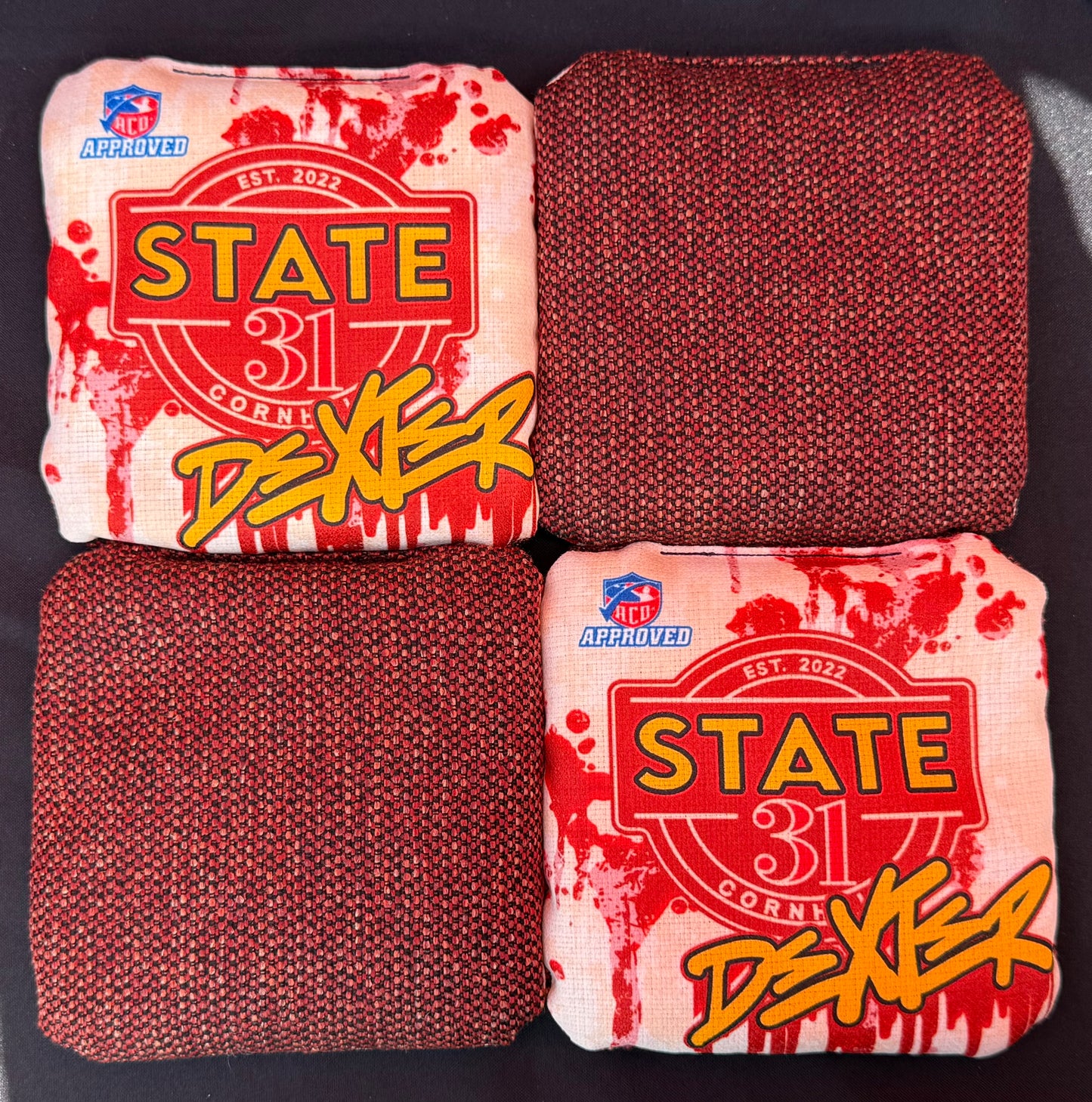 DEXTER - ACO Stamped - Drip Red