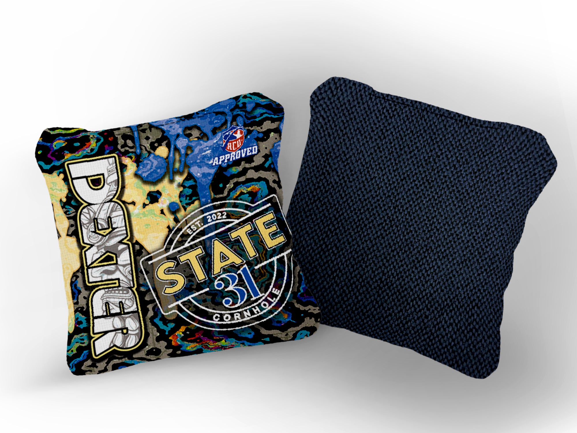 ハムスケ DEXTER - ACO Stamped - Wild Blue Lemon – State 31 Cornhole Company